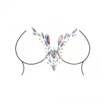 Le Desir Dazzling Deep-V Cleavage Bling Sticker