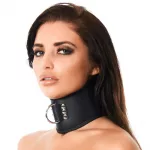 Leather Collar With Padlock