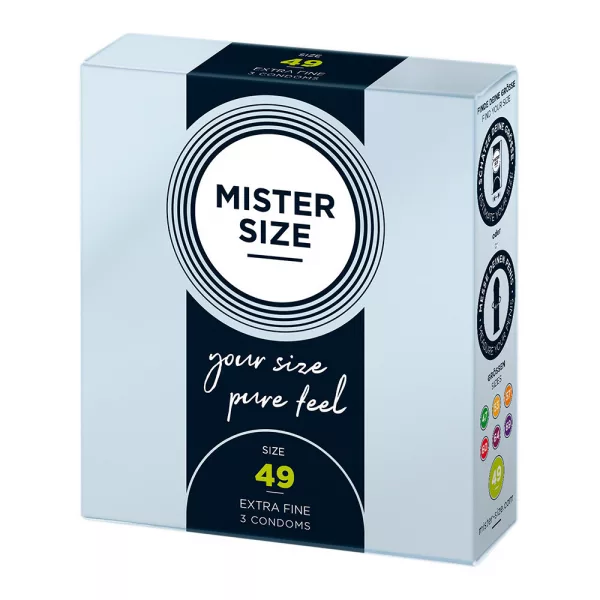 Mister Size 49mm Your Size Pure Feel Condoms 3 Pack