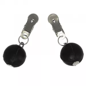 Nipple Clamps With Round Black Weights