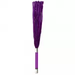 Purple Suede Flogger With Glass Handle And Crystal