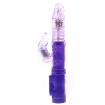 Rabbit Vibrator With Thrusting Motion Purple