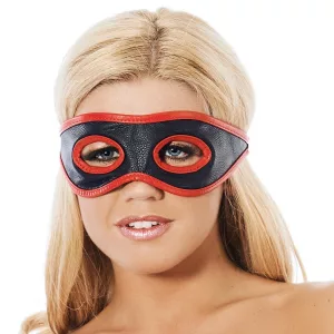 Red And Black Leather Mask