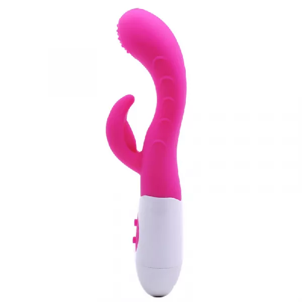 Silicone Dual Motors G-Spot Vibrator Pink