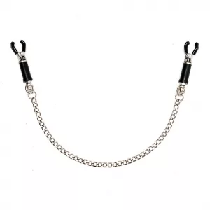 Silver Nipple Clamps With Chain