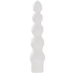 White Nights 7 Inch Ribbed Anal Vibrator