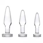 XR Dosha 3 Piece Glass Anal Plug Kit