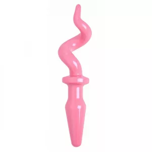 XR Pig Tail Pink Butt Plug