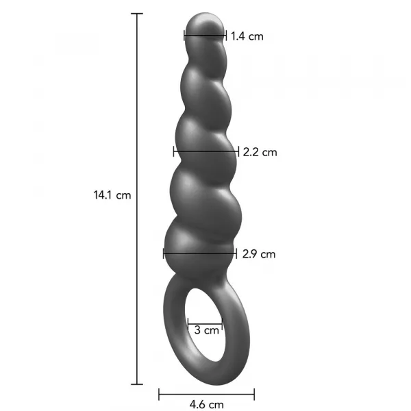 ToyJoy Buttocks The Screw Metallic Silicone Plug - Image 2